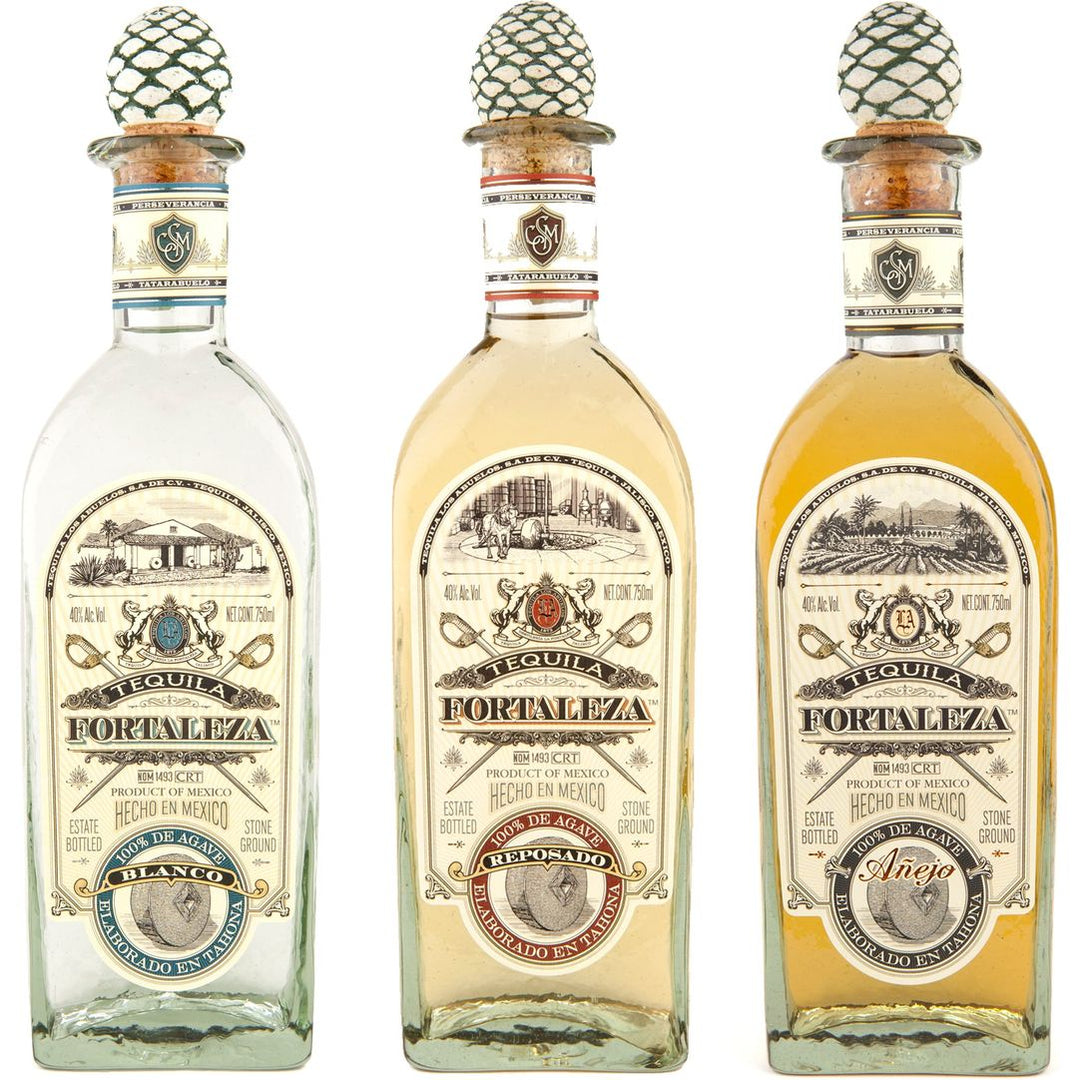Fortaleza Tequila Trio Bundle: Blanco, Reposado, and Añejo 750ml - Bottles2Gift