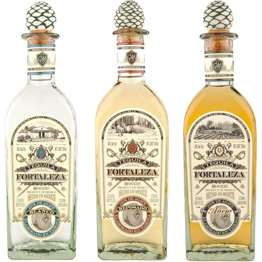 Fortaleza Tequila Trio Bundle: Blanco, Reposado, and Añejo 750ml - Bottles2Gift