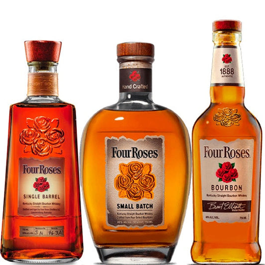 Four Roses 3 Bottles Bourbon Whiskey Combo