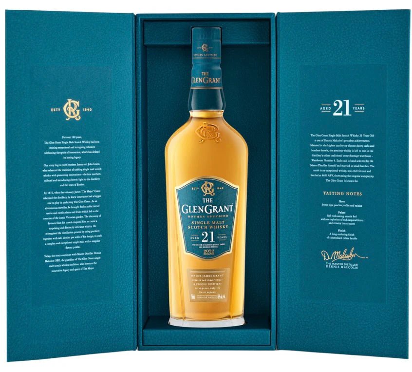 Glen Grant 21 Year Single Malt Scotch Whisky - Bottles2Gift