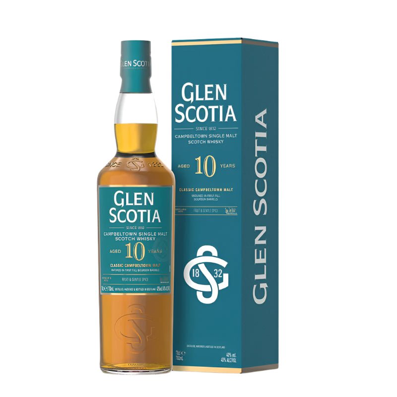 Glen Scotia 10 Year Old Classic Campbeltown Single Malt Scotch Whisky - Bottles2Gift