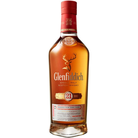 Glenfiddich Gran Reserva Caribbean Rum Cask Finish 21 Year Old Single Malt Scotch Whisky - Whiskey Pros