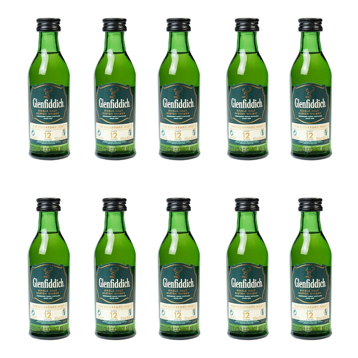 Glenfiddich 12 Year Old Single Malt Scotch Whisky 50ml Miniature - Bottles2Gift