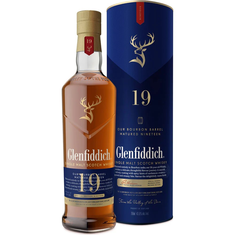 Glenfiddich 19 Year Bourbon Cask Single Malt Scotch Whiskey - Bottles2Gift