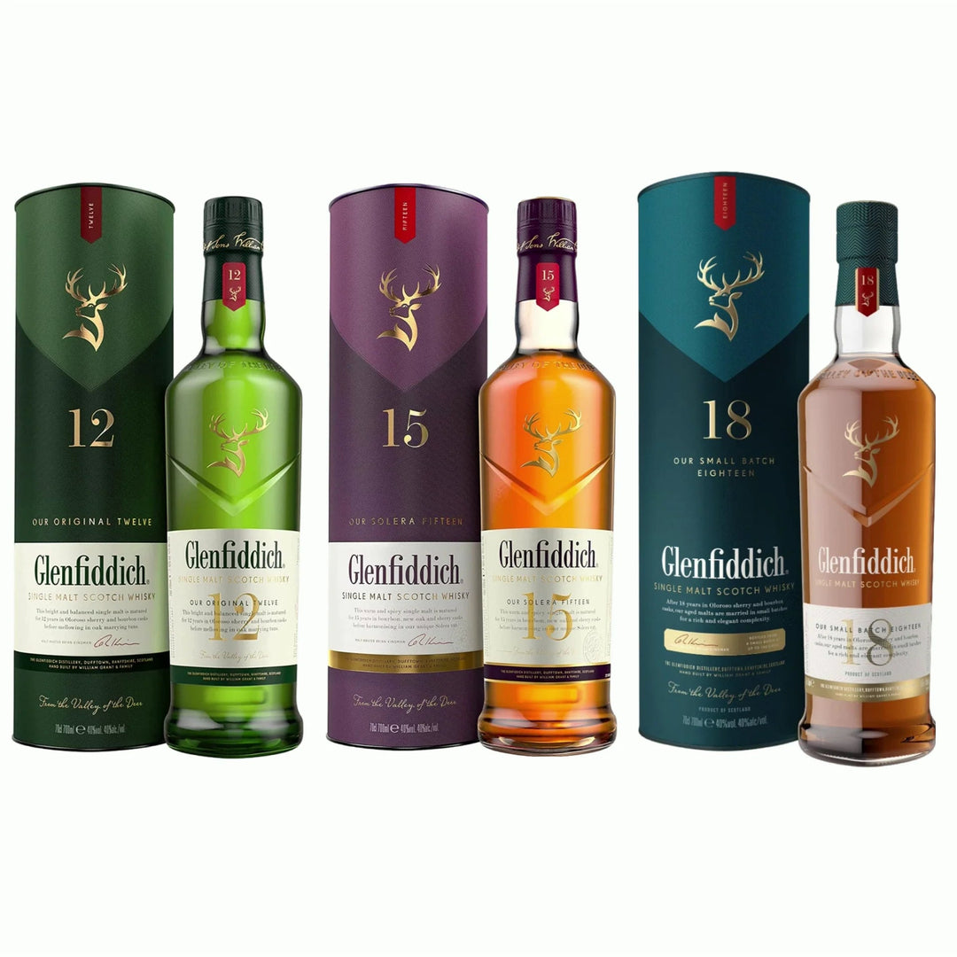 Glenfiddich Core Range Bundle 750ml - Bottles2Gift