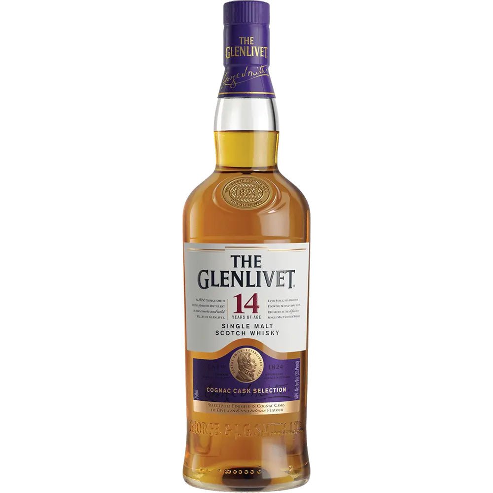 Glenlivet 14 Year Old Cognac Cask Single Malt Scotch Whisky - Bottles2Gift