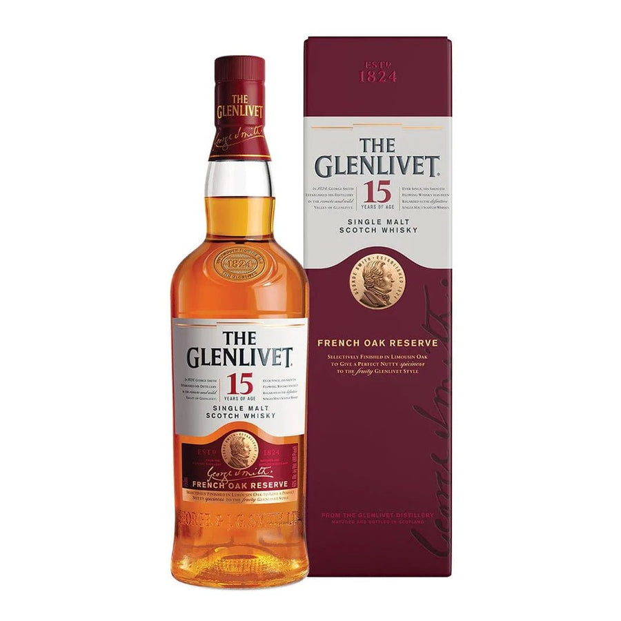 Glenlivet French Oak Reserve 15 Year Old Single Malt Scotch Whisky - Bottles2Gift