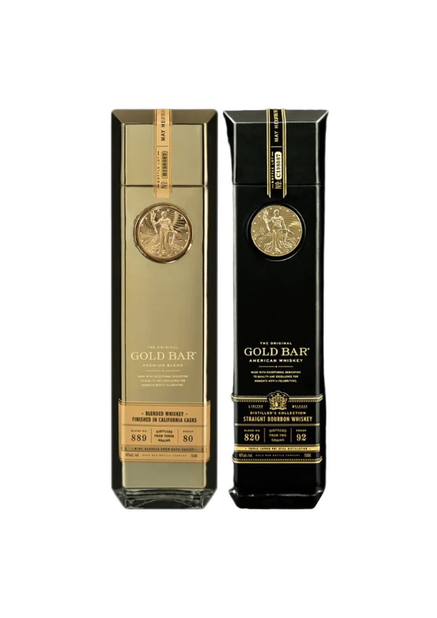 Gold Bar Whiskey 750ml Bundle - Bottles2Gift