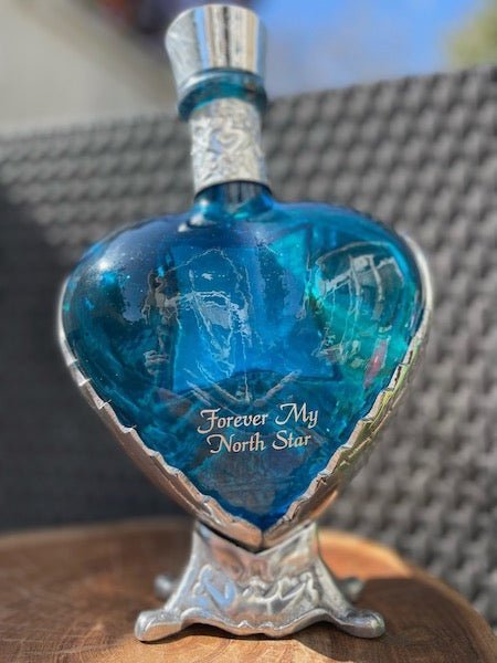 Grand Love Blue Heart Bottle Blanco Tequila - Bottles2Gift