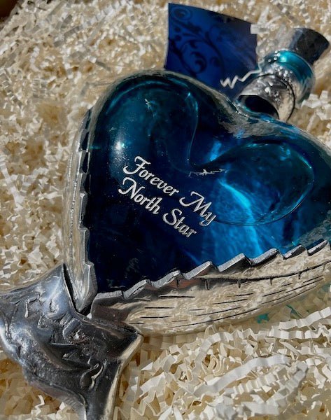 Grand Love Blue Heart Bottle Blanco Tequila - Bottles2Gift