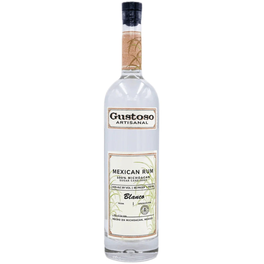 Gustoso Artisanal Mexican White Blanco Rum 1 Liter - Bottles2Gift