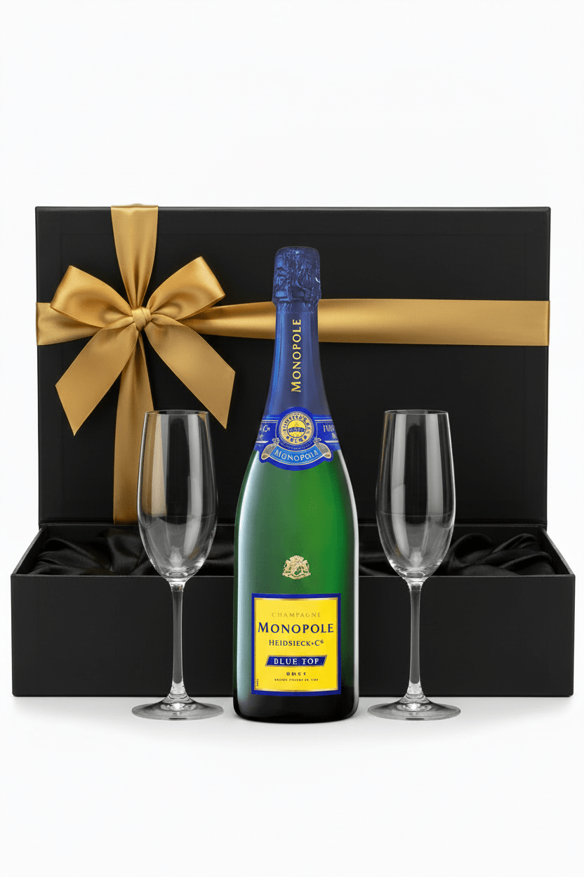Heidsieck & Co Monopole Blue Top Champagne Gift Set - Bottles2Gift