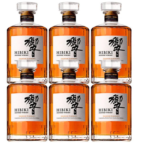 Hibiki Suntory Harmony Japanese Whisky 750ml 6 - Pack Bottle Combo - Bottles2Gift