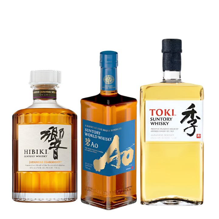 Hibiki Suntory Whisky 750ml Bundle Harmony+Toki+Suntory AO - Bottles2Gift