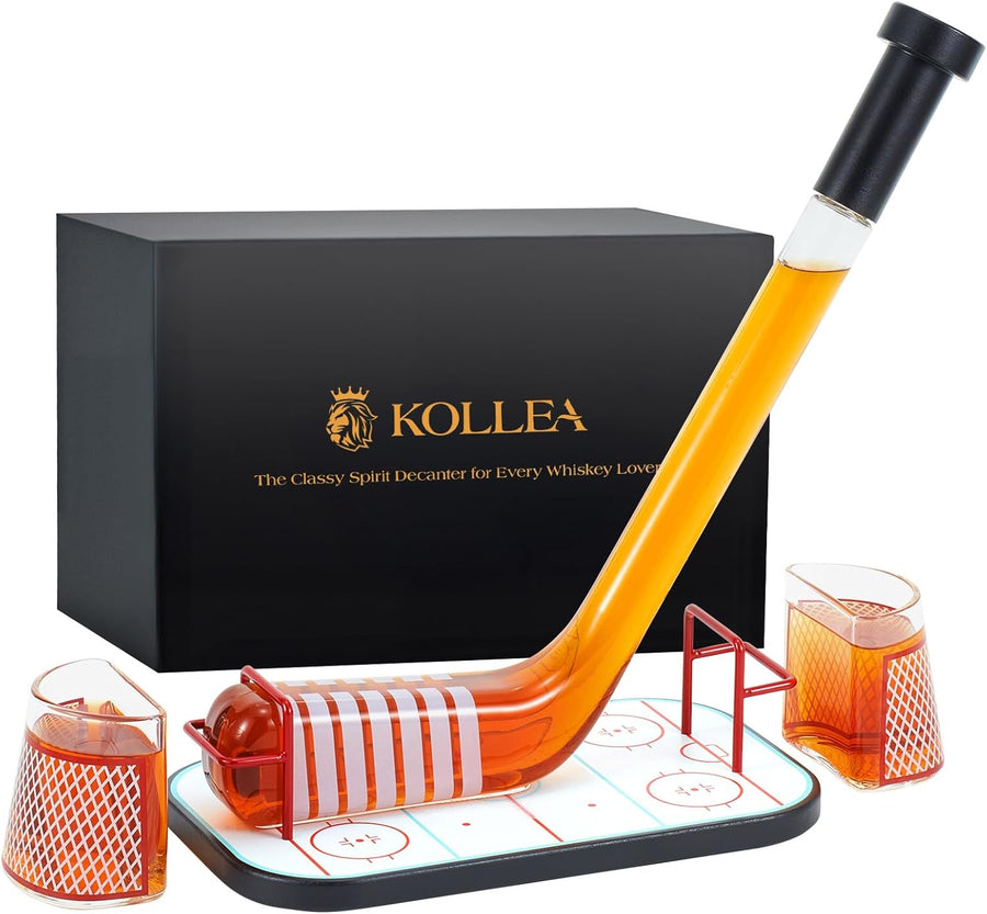 Ice Hockey Stick Whiskey Decanter Set - Bottles2Gift