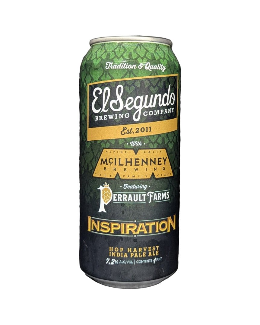Inspiration – Hop Harvest IPA El Segundo Brewing x McIlhenny Brewing featuring Perrault Farms Hops - Bottles2Gift