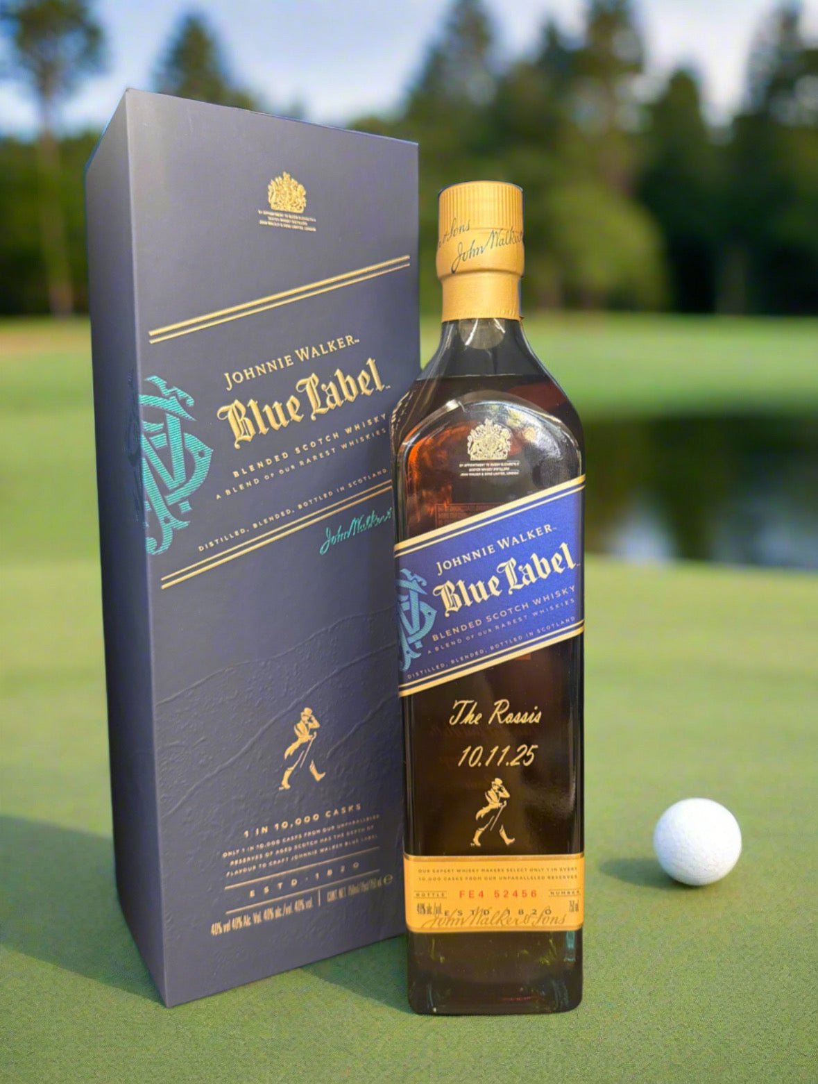 Johnnie Walker Blue Label ボトル A10096 Johnnie Walker Blue Label Blended Scotch Whisky Bottle with Two