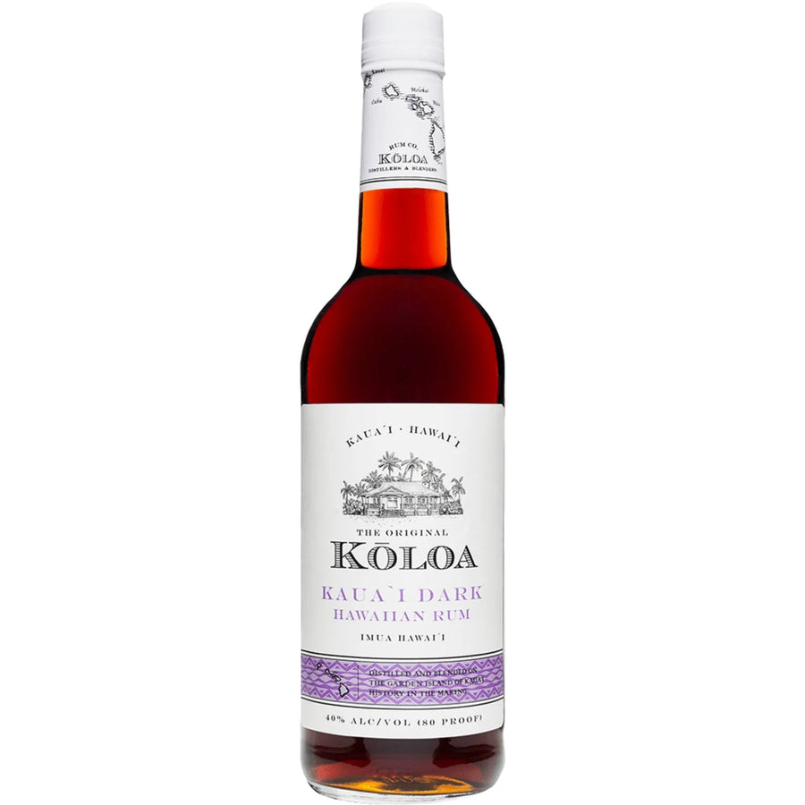 Koloa Kaua'i Dark Hawaiian Rum 750ml - Bottles2Gift