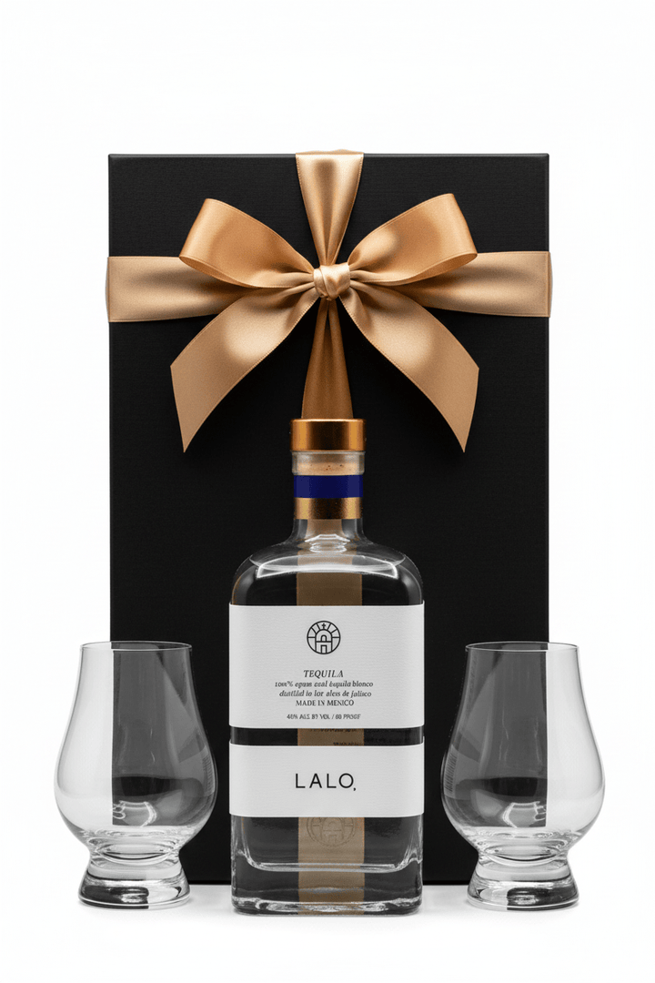 LALO Tequila Blanco Gift Box W/ 2 Tequila Glasses - Bottles2Gift