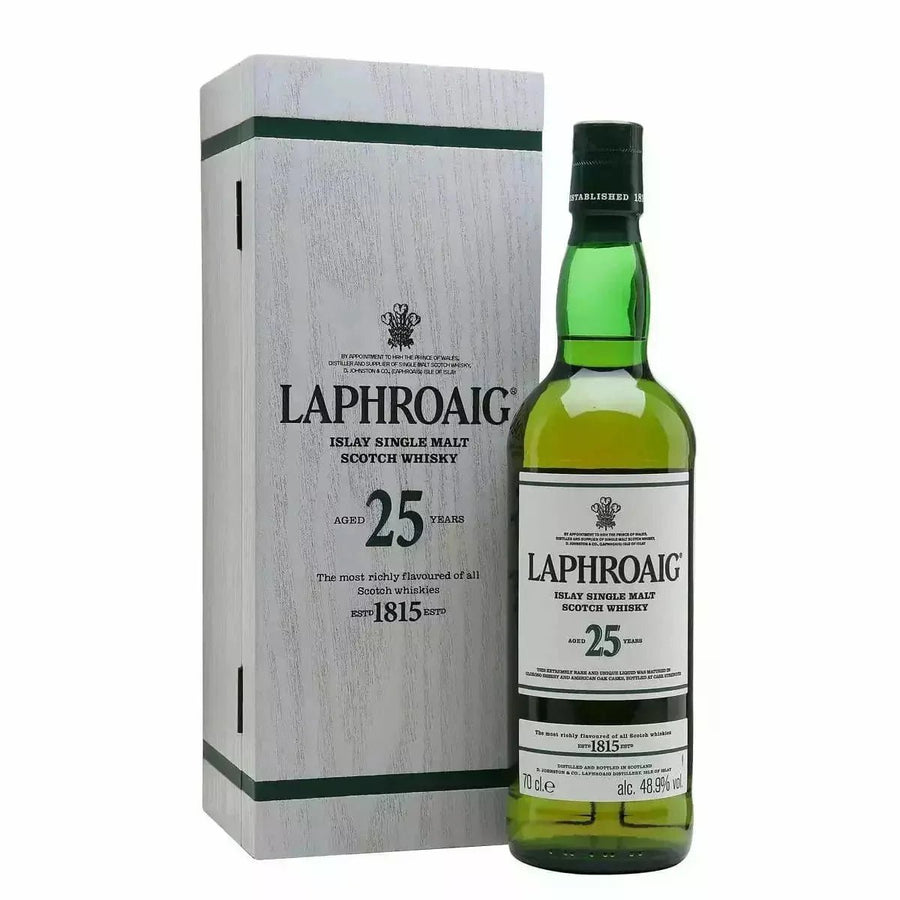 Laphroaig 25 Year Old Cask Strength Single Malt Scotch Whisky - Bottles2Gift