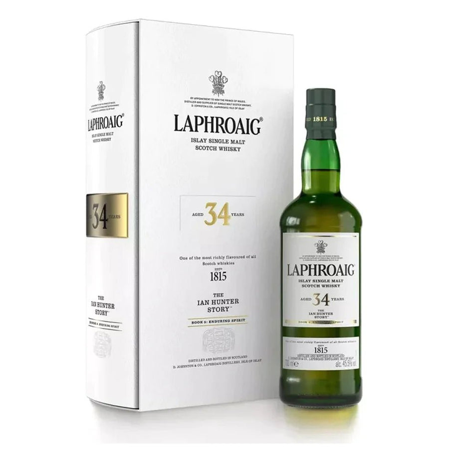 Laphroaig 34 Year The Ian Hunter Book 5: Enduring Spirit Single Malt Scotch Whisky - Bottles2Gift