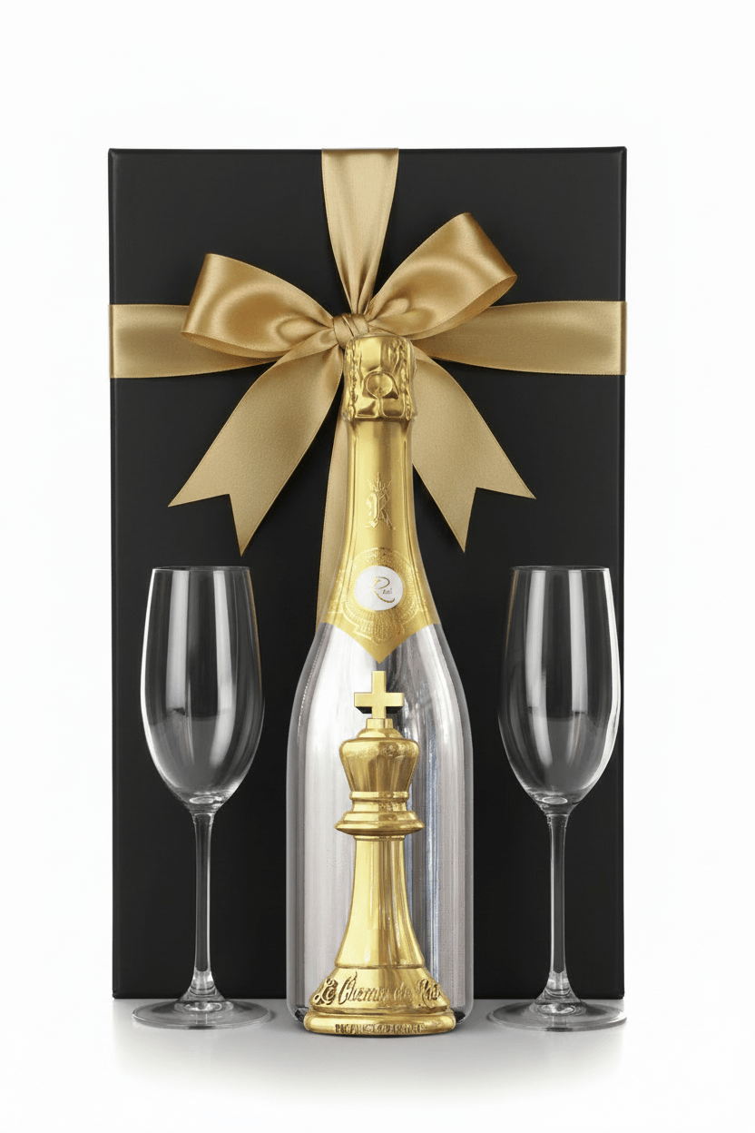 Le Chemin du Roi Brut Gift Set W/ 2 Champagne Flutes - Bottles2Gift