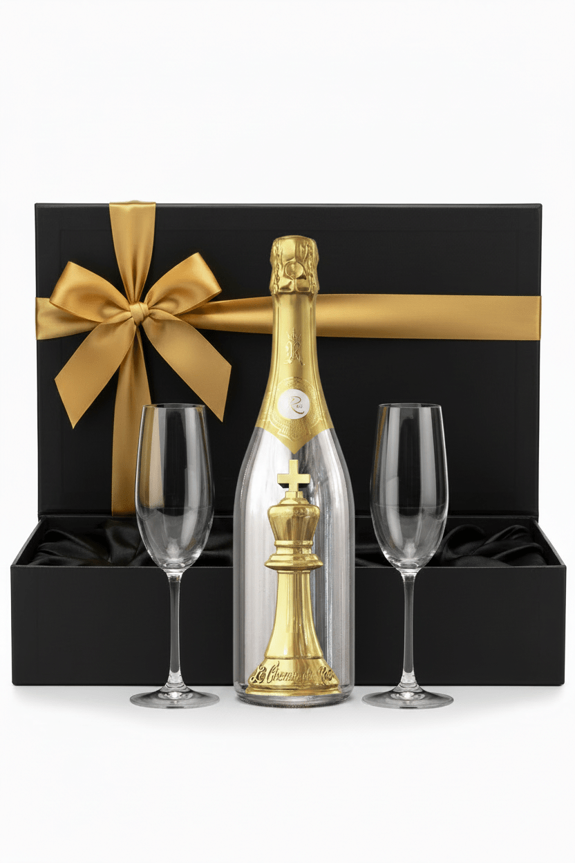 Le Chemin du Roi Brut Gift Set W/ 2 Champagne Flutes - Bottles2Gift