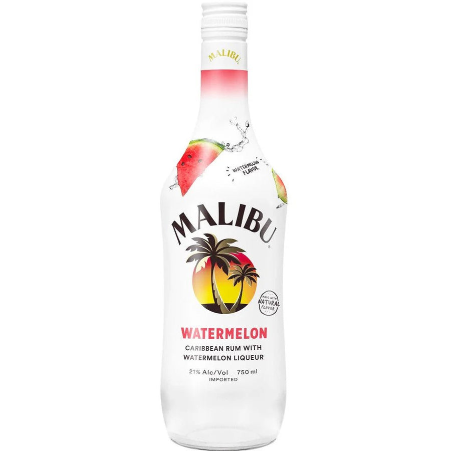 Malibu Watermelon Flavored Caribbean Rum with Watermelon Liqueur - Bottles2Gift