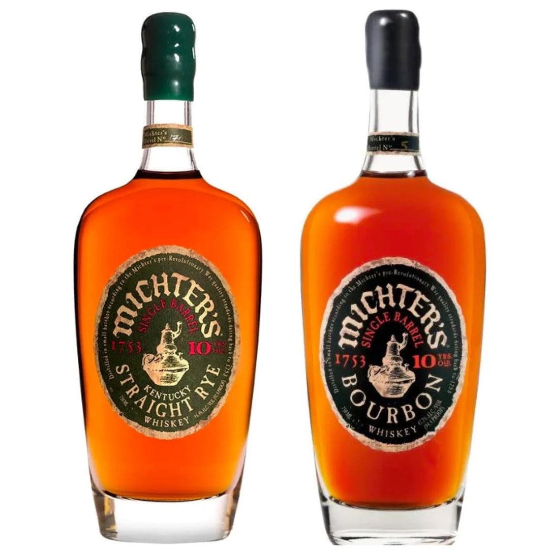 Michter's 10 - Year Bourbon and Rye Combo 750ml - Bottles2Gift