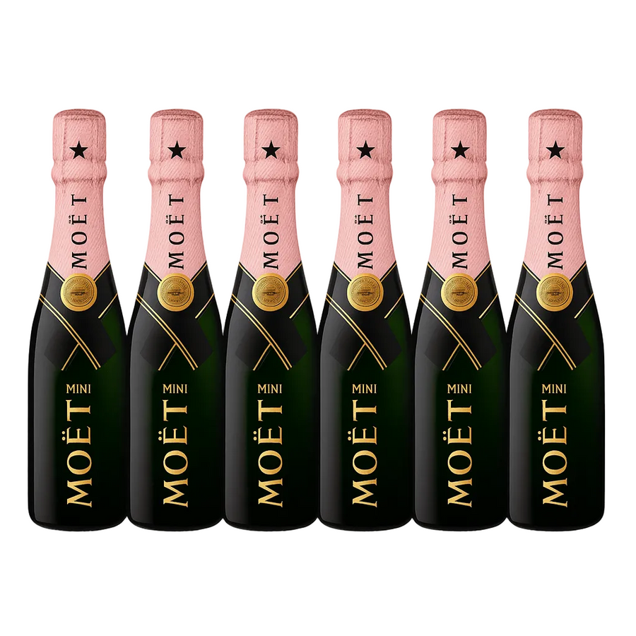 Moet & Chandon Champagne Brut Rose 6 - pack 187ml - Bottles2Gift