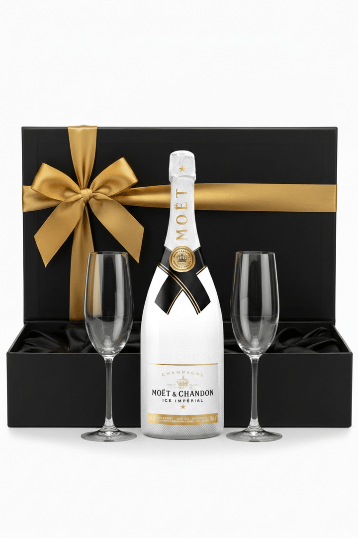 Moët & Chandon Ice Impérial Champagne Gift Box W/ 2 Champagne Flutes - Bottles2Gift