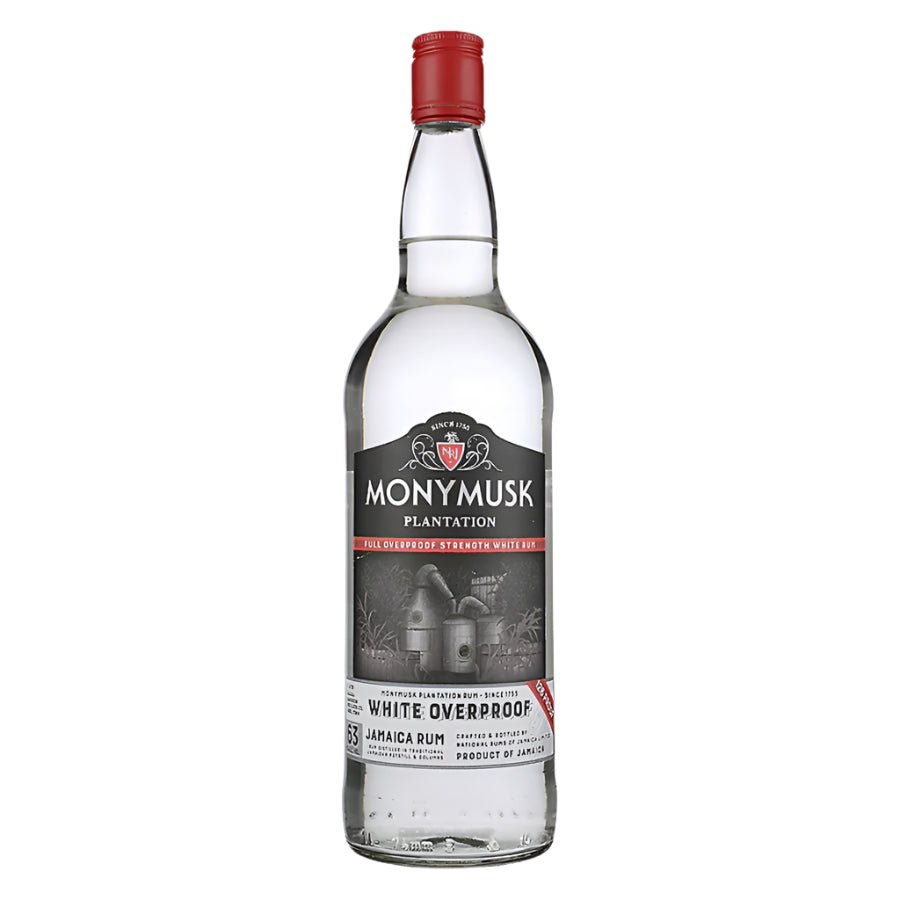 Monymusk Overproof White Rum 126 proof 1 Liter - Bottles2Gift