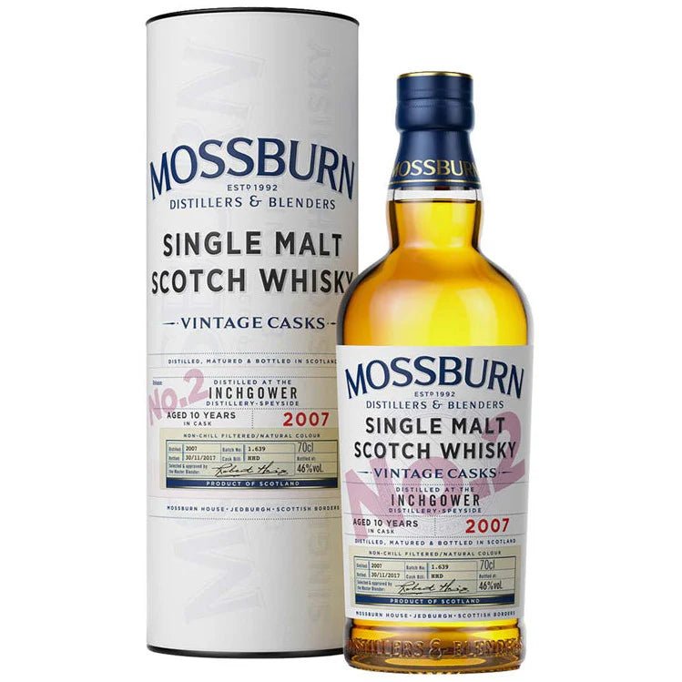 Mossburn 12 Year Inchgower Distillery Vintage Casks No. 2 Single Malt Scotch Whisky - Bottles2Gift