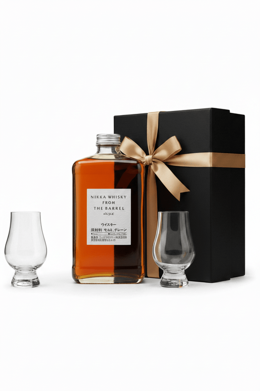 Nikka Whisky From The Barrel Gift Set W/ 2 tasting Glasses - Bottles2Gift