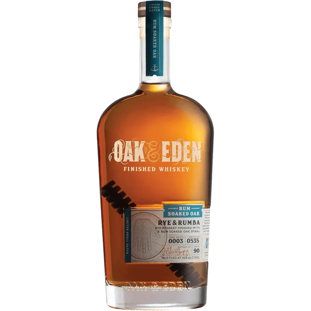 Oak And Eden Rye And Rumba Rye Whiskey 750ml - Bottles2Gift