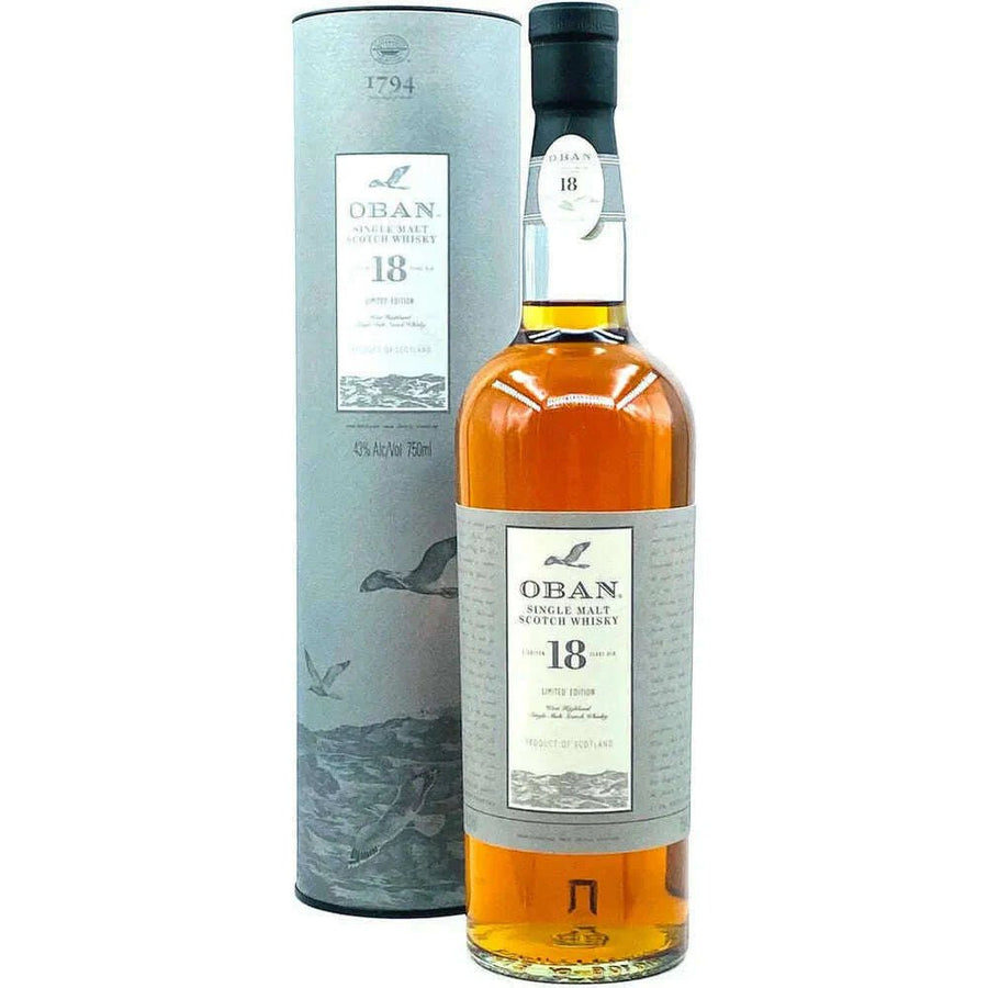 Oban 18 Year Old Single Malt Scotch Whisky - Bottles2Gift