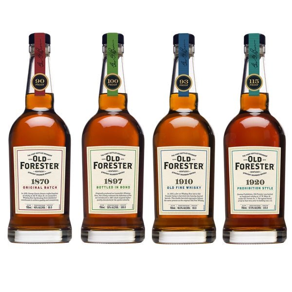 Old Forester Prohibition Series 4 Bottles Bourbon Whiskey Combo - Bottles2Gift
