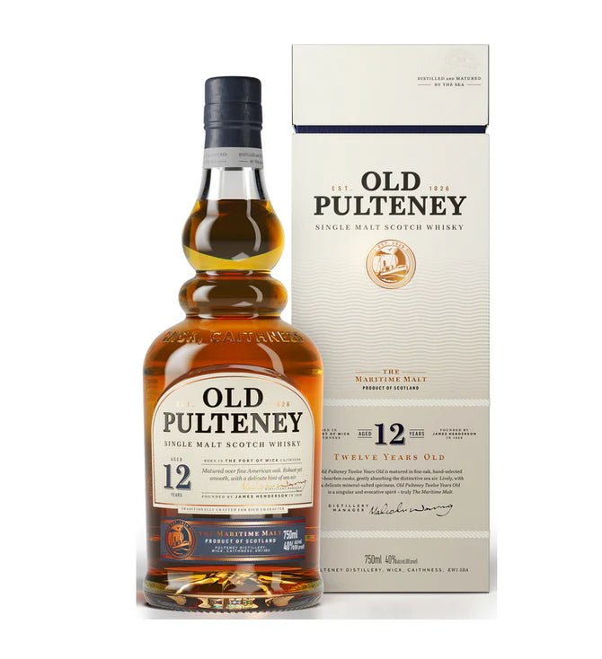 Old Pulteney 12 Year Old Single Malt Scotch Whisky - Bottles2Gift