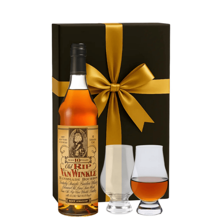 Pappy Van Winkle 10 - year Kentucky Straight Bourbon Whiskey 750ml Gift Set W/ Gift Box and Glasses - Bottles2Gift