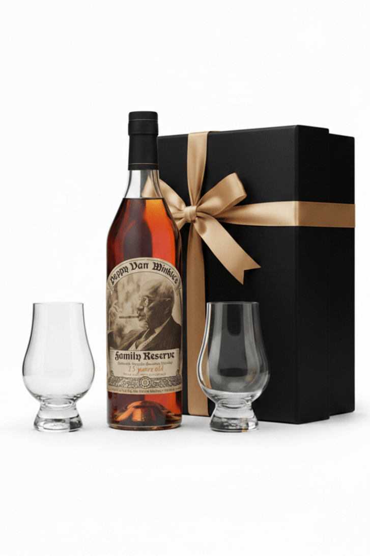 Pappy Van Winkle 15-year Kentucky Straight Bourbon Whiskey 750ml Gift Set W/ Gift Box and Glasses - Bottles2Gift