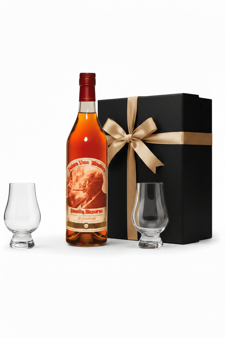 Pappy Van Winkle 20-year Kentucky Straight Bourbon Whiskey 750ml Gift Set W/ Gift Box and Glasses - Bottles2Gift