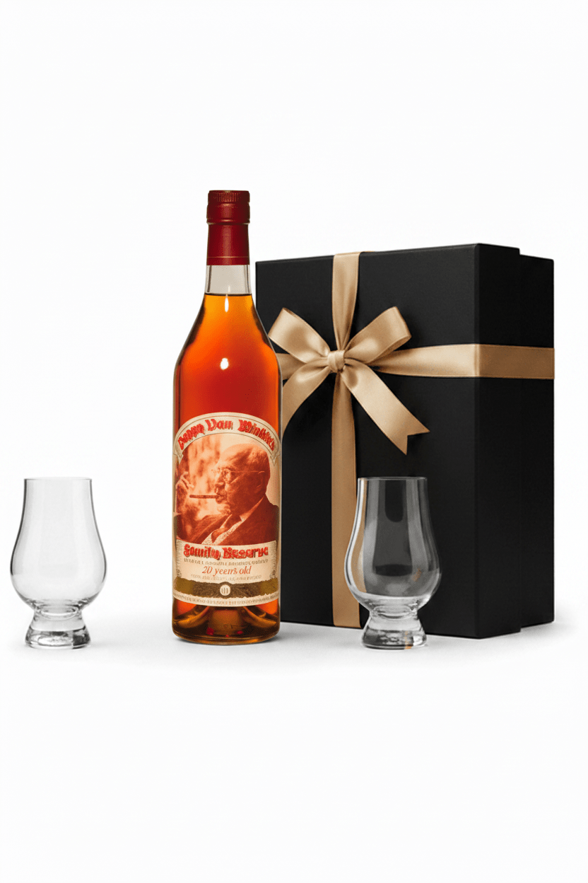 Pappy Van Winkle 20-year Kentucky Straight Bourbon Whiskey 750ml Gift Set W/ Gift Box and Glasses - Bottles2Gift