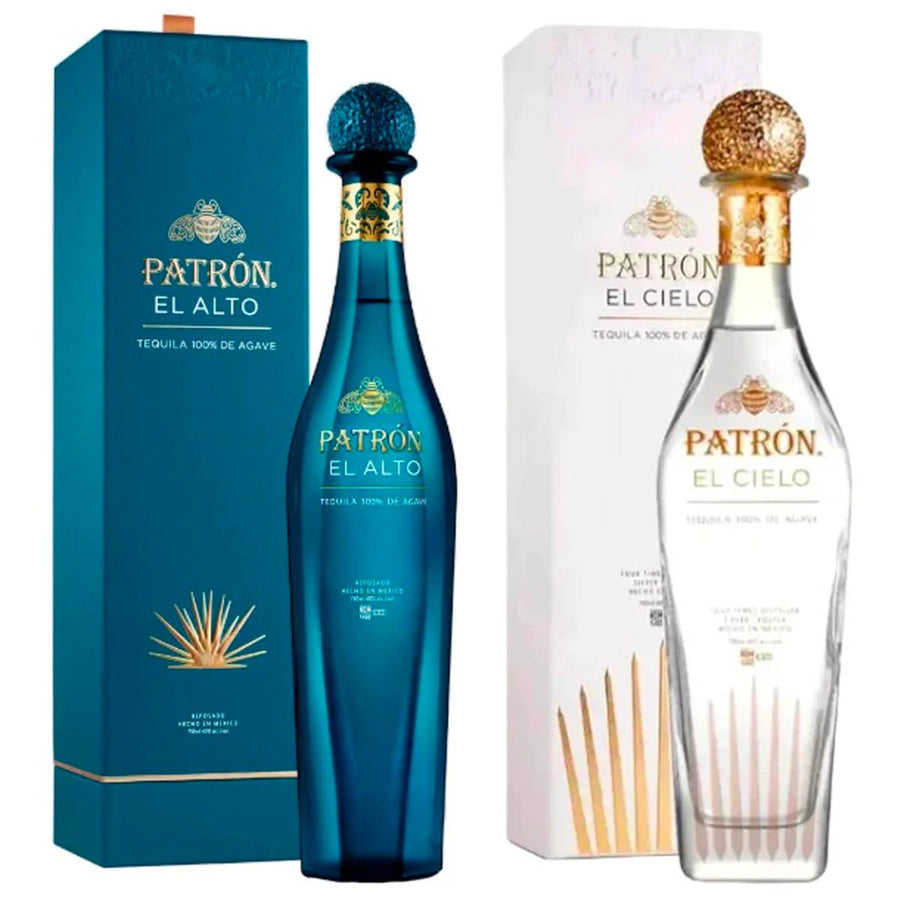 Patrón Prestige Tequila Duo: El Alto & El Cielo 750ml Bundle - Bottles2Gift
