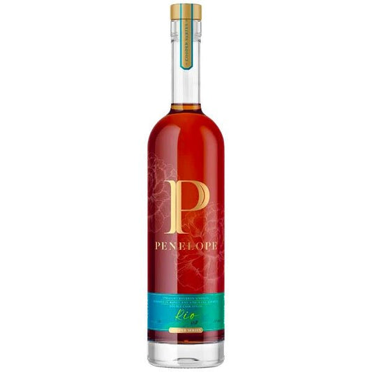 Penelope Rio Four Grain Bourbon Whiskey - Bottle Engraving