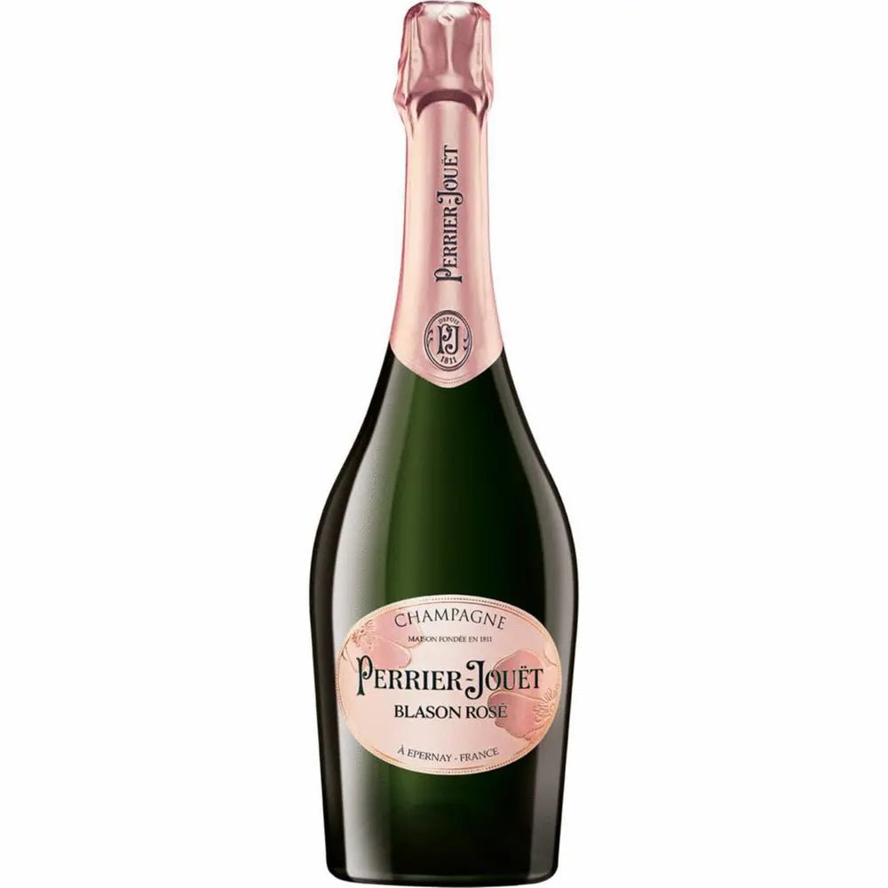 Perrier-Jouët Blason Rosé Champagne Gift Box W/ 2 Champagne Flutes - Bottles2Gift