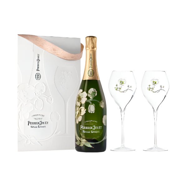 Perrier - Joulet Belle Époque Champagne Gift Set with 2 Flute Glasses - Bottles2Gift