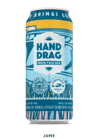 Pizza Port Brewing Co. x Coronado Brewing Co. - Hand Drag IPA - Bottles2Gift