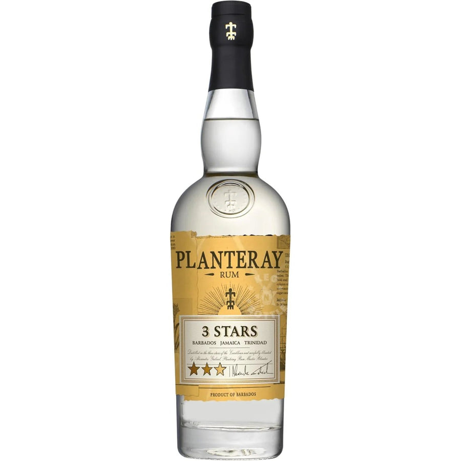 Planteray 3 Stars White Rum 1 Liter - Bottles2Gift