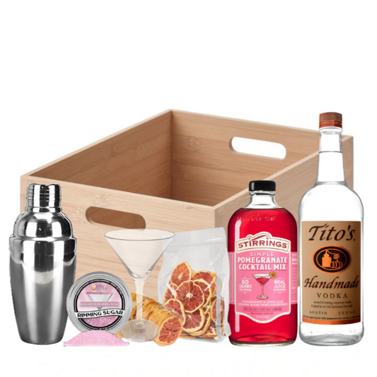 Tito's Pomegranate Martini Cocktail Gift Box