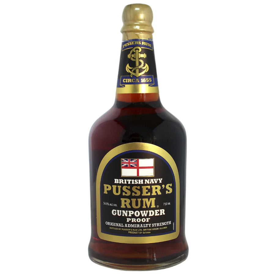 Pusser's British Navy Gunpowder Proof Original Admiralty Rum - Bottles2Gift
